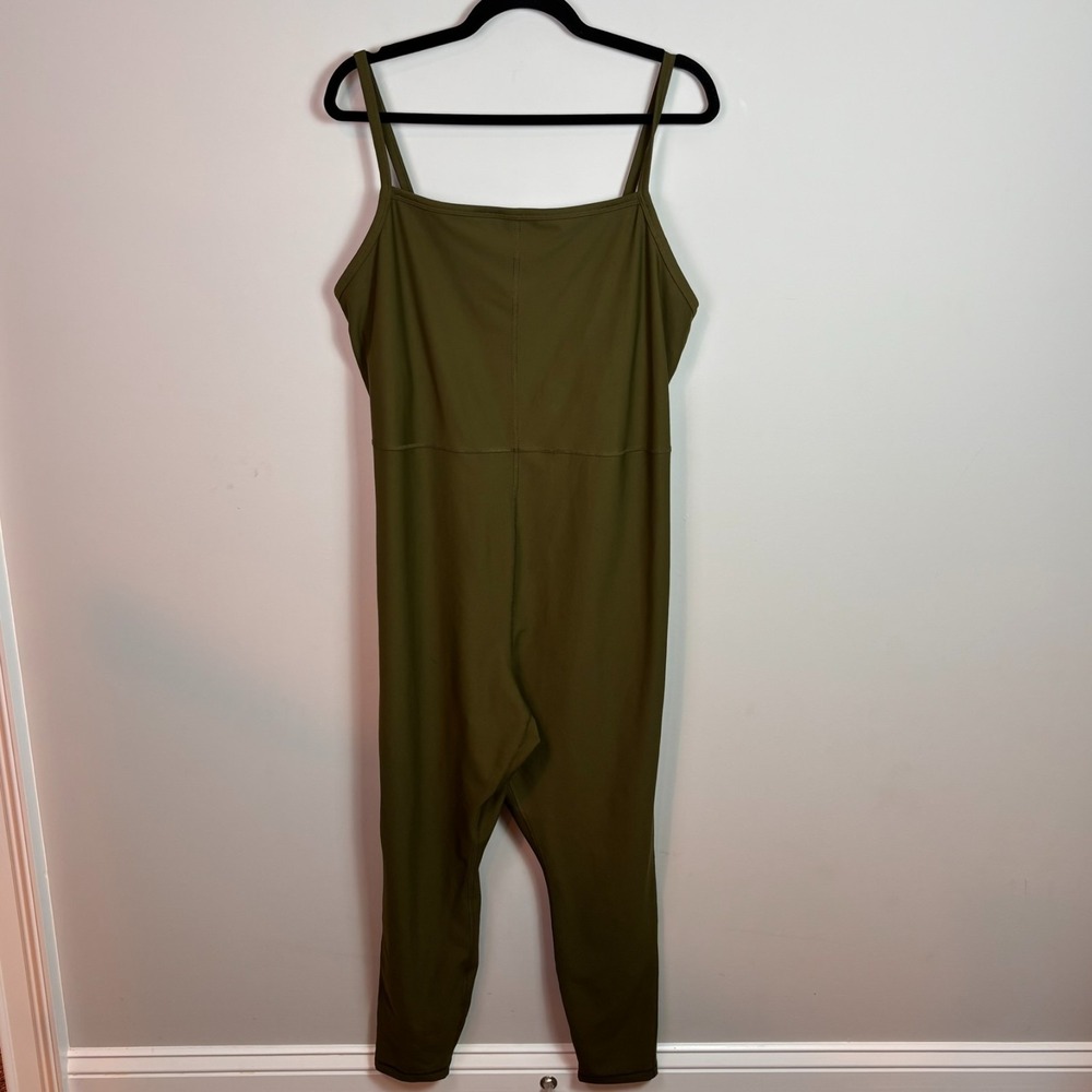 Old Navy Active Powersoft Go-Dry Olive Green Womens Jumpsuit‎ sz 2X Athleisure